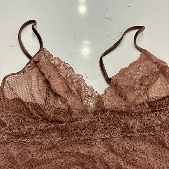 Lace Camisole Top in Brown - Picture 3 of 8